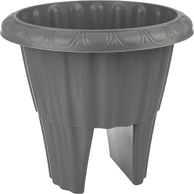 Pure Garden 13.5-in. Round Flower Planter with Drainage Insert Outdoor Planter