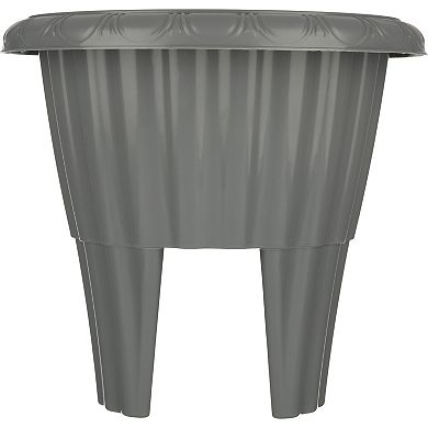 Pure Garden 13.5-in. Round Flower Planter with Drainage Insert Outdoor Planter