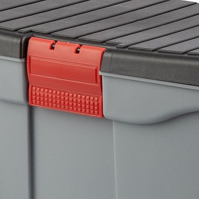 Pure Garden Grey Rolling Garden Storage Cart with Seat