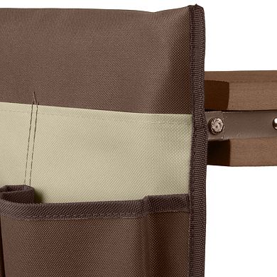 Pure Garden Brown Foldable Garden Kneeler Stool