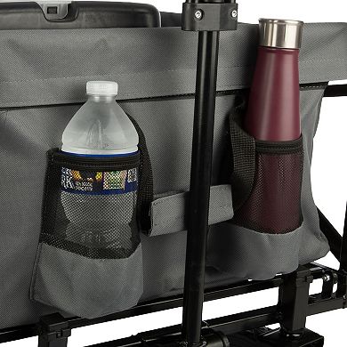 Pure Garden Gray Collapsible Wagon Folding Cart