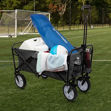 Pure Garden Gray Collapsible Wagon Folding Cart