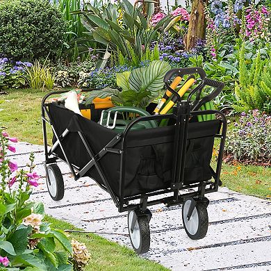 Pure Garden Collapsible Wagon Folding Cart