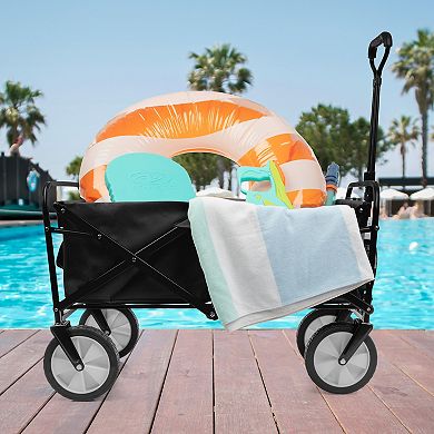 Pure Garden Collapsible Wagon Folding Cart
