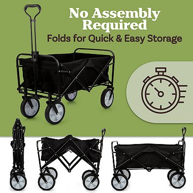 Pure Garden Collapsible Wagon Folding Cart