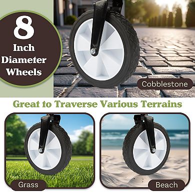 Pure Garden Collapsible Wagon Folding Cart