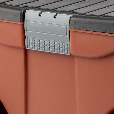 Pure Garden Rolling Garden Storage Cart with Seat