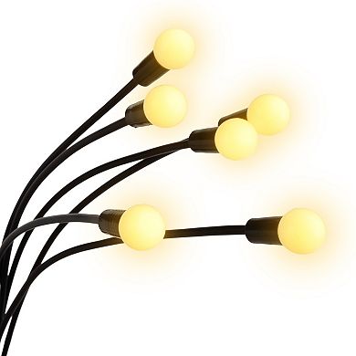 Pure Garden Solar LED Swaying Garden Light 4-pc. Set – IP44 Water-Resistant