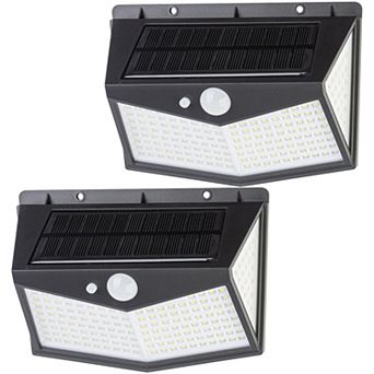 Pure Garden Outdoor Solar Light 2 pc Set – Motion Sensor