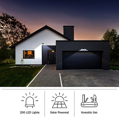 Pure Garden Outdoor Solar Light 2-pc. Set – Motion Sensor