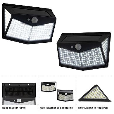 Pure Garden Outdoor Solar Light 2-pc. Set – Motion Sensor