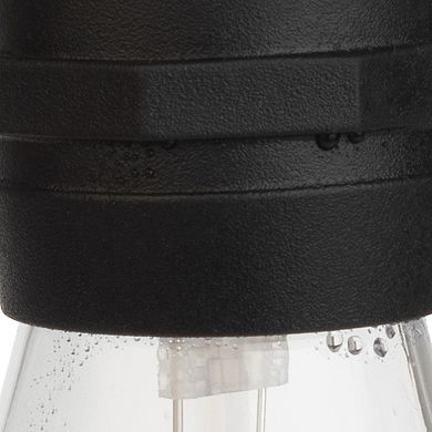 Pure Garden 50-ft. Outdoor String Light – Black Wire, Clear Bulbs