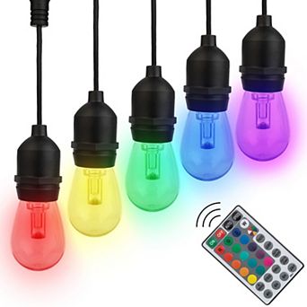 Pure Garden 50-ft. Color-Changing LED Outdoor String Light
