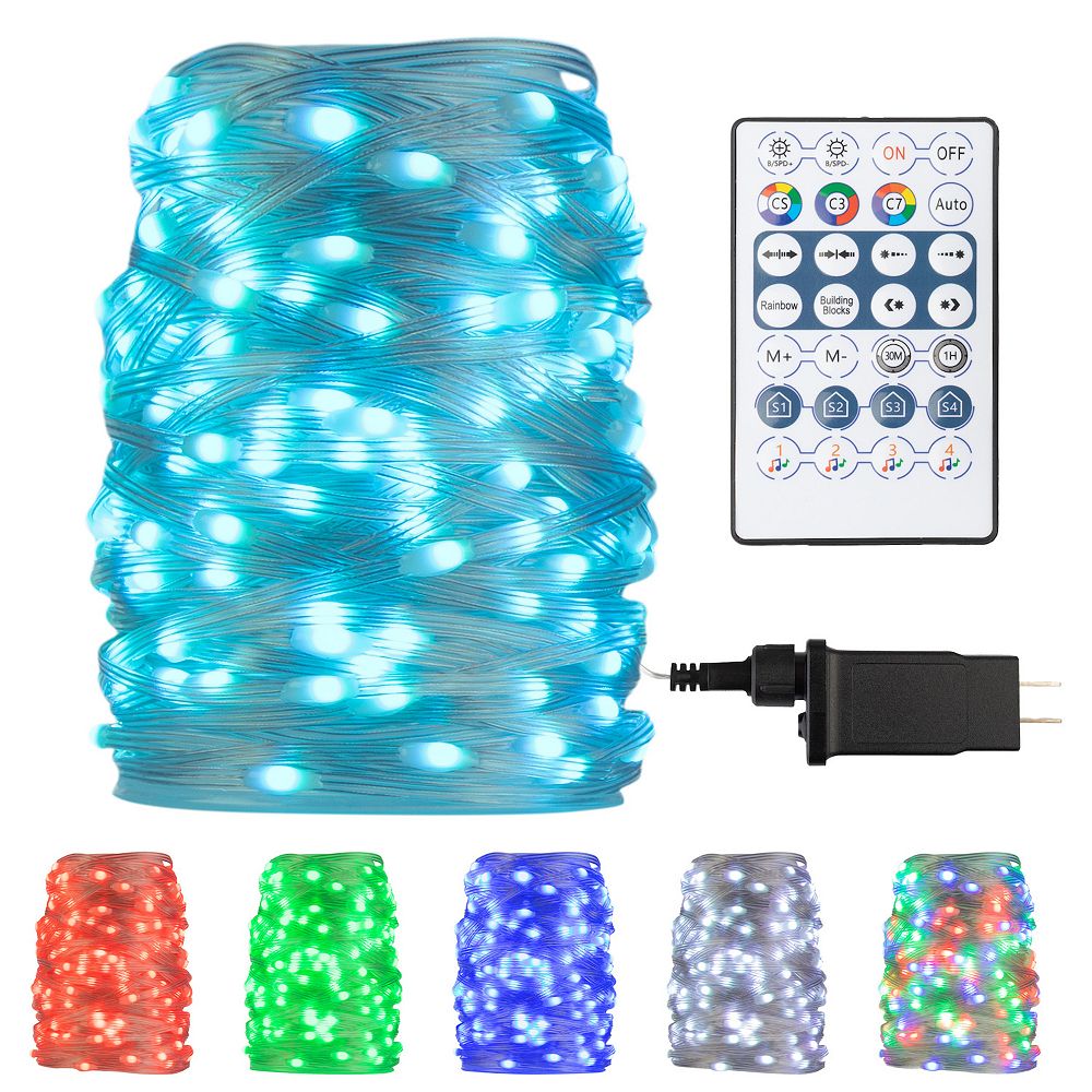 Pure Garden 72-ft. 200 LED Color-Changing Rope Light – Waterproof ...