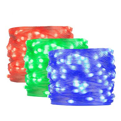 Pure Garden 40-ft. LED Color-Changing Rope Light – Remote, Waterproof