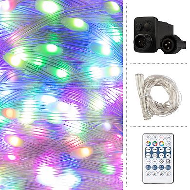 Pure Garden 40-ft. LED Color-Changing Rope Light – Remote, Waterproof