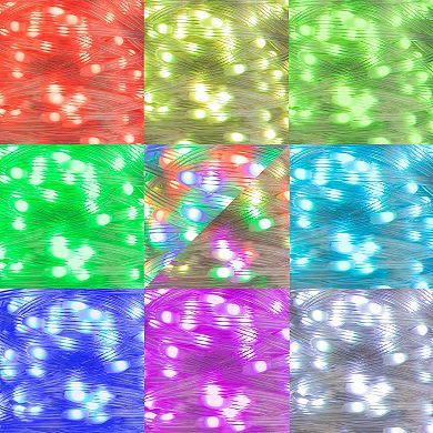 Pure Garden 40-ft. LED Color-Changing Rope Light – Remote, Waterproof