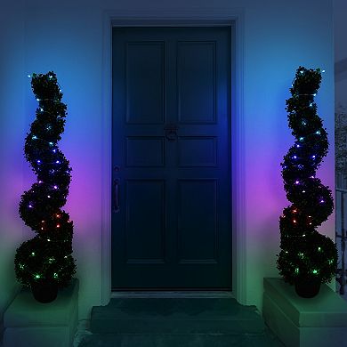 Pure Garden 40-ft. LED Color-Changing Rope Light – Remote, Waterproof
