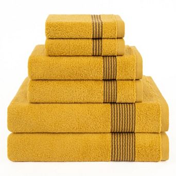American Soft Linen 6 pc Cotton Premium Spa Bath Towel Set