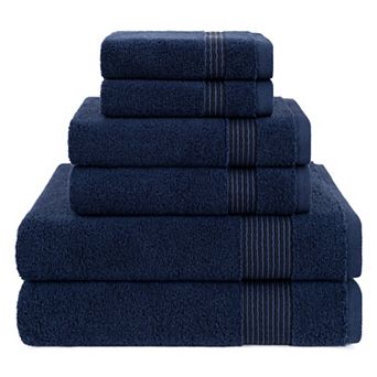 American Soft Linen 6 pc Cotton Premium Spa Bath Towel Set