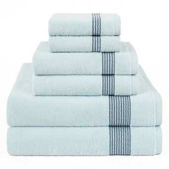 American Soft Linen 6 pc Cotton Premium Spa Bath Towel Set