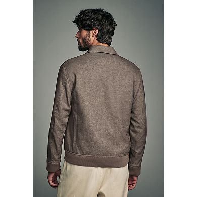 Men's NEXT Brown Taupe Textured Blouson Jacket