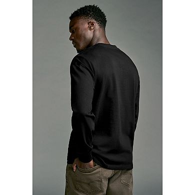 Men's NEXT Black Relaxed Fit Long Sleeve Heavyweight 100% Cotton Long Sleeve Shirt
