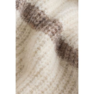Men's NEXT Ecru White Regular Fit Horizontal Stripe Crew Jumper