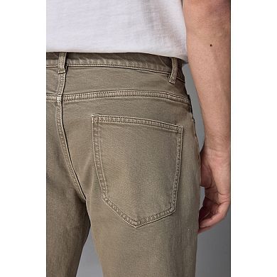 Men's NEXT Mushroom Brown Straight Fit Vintage Stretch Authentic Jeans