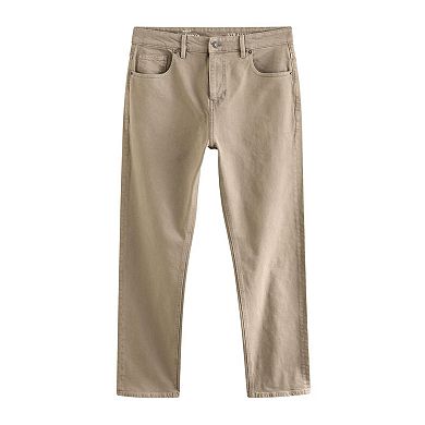 Men's NEXT Mushroom Brown Straight Fit Vintage Stretch Authentic Jeans