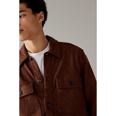 Men's NEXT Stone Textured Boucle Shacket