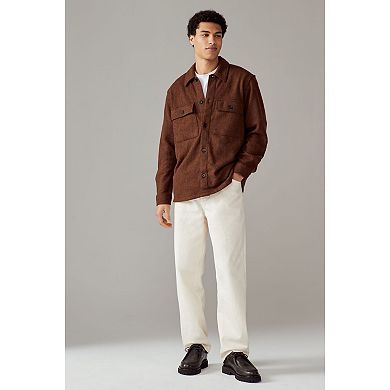 Men's NEXT Stone Textured Boucle Shacket