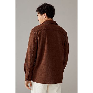 Men's NEXT Stone Textured Boucle Shacket