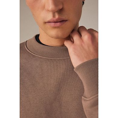 Men's NEXT Regular Fit Cotton-Rich Jersey Crew Sweatshirt