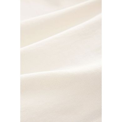 Men's NEXT Bone White Relaxed Fit Long Sleeve Heavyweight 100% Cotton T-Shirt