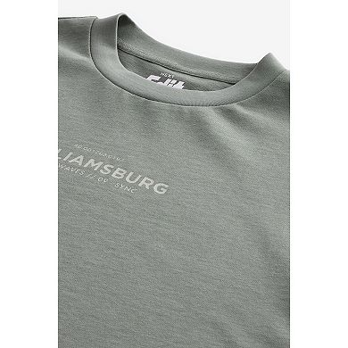 Men's NEXT Relaxed Fit Long Sleeve Heavyweight Back Print Graphic 100% Cotton T-Shirt