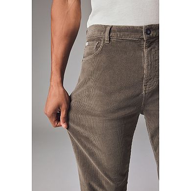 Men's NEXT Mushroom Brown Regular Fit Corduroy 5-Pocket Trousers