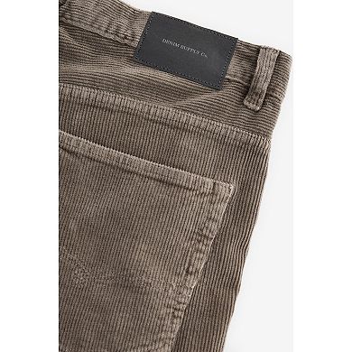 Men's NEXT Mushroom Brown Regular Fit Corduroy 5-Pocket Trousers