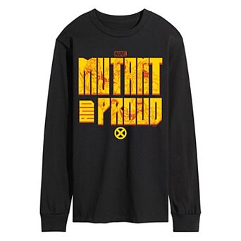 Men's Marvel X-Men Mutant and Proud Long Sleeve Graphic Tee