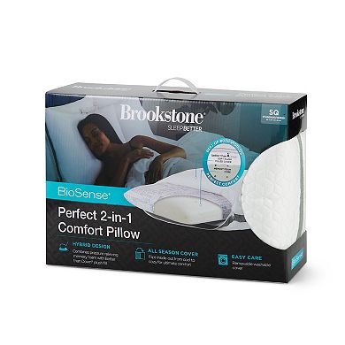 Brookstone Perfect 2-in-1 Comfort Pillow