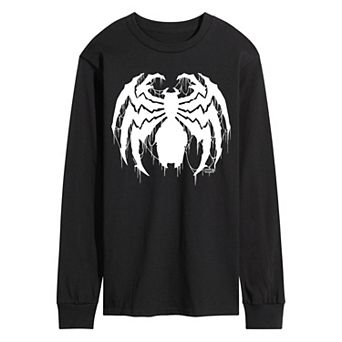 Men's Marvel Venom Spider Logo Long Sleeve Graphic Tee