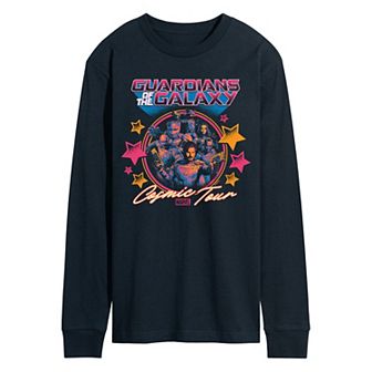 Men's Marvel Guardians Of The Galaxy Cosmic Tour Long Sleeve Graphic Tee