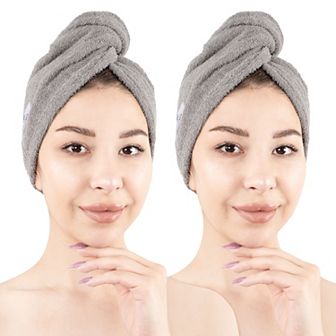 American Soft Linen 2 pc Soft Cotton Hair Drying Towels Set