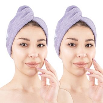 American Soft Linen 2 pc Soft Cotton Hair Drying Towels Set