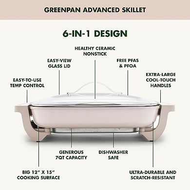 GreenPan 7-qt. Advanced Electric Skillet