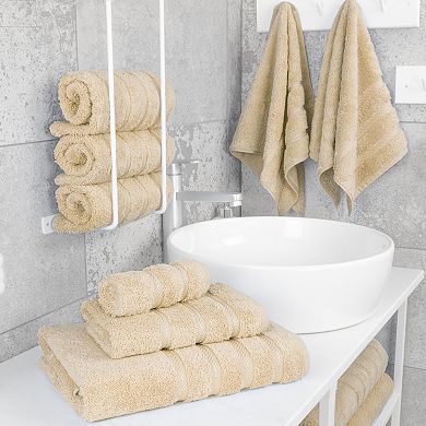American Soft Linen Cotton Turkish 6 Piece Bath Towels