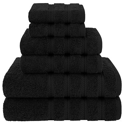 American Soft Linen Cotton Turkish 6 Piece Bath Towels
