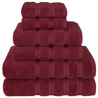 American Soft Linen Cotton Turkish 6 pc Bath Towels