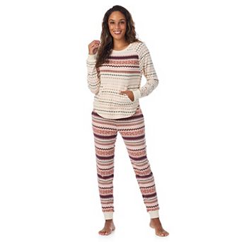 Women's Cuddl Duds® Sweater Knit Pajama Top & Pajama Jogger Set
