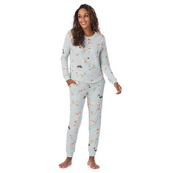 Petite Cuddl Duds® Sweater Knit Pajama Top & Pajama Jogger Set